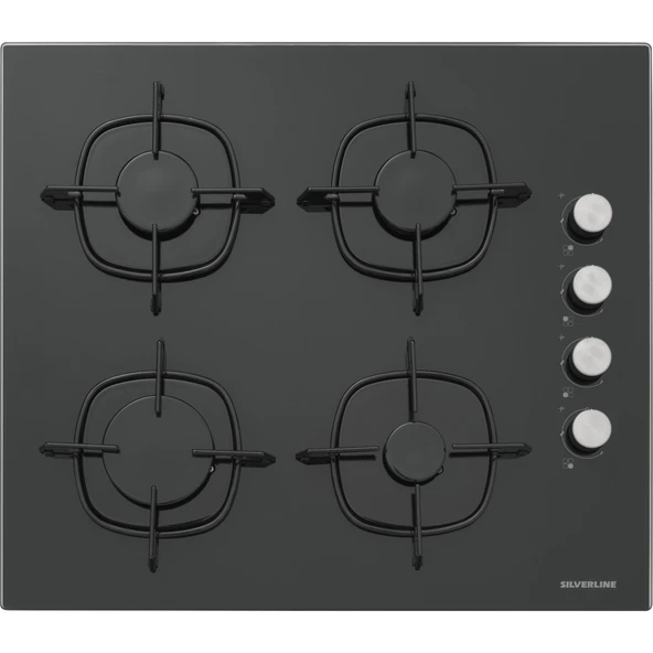 Silverline 3420 Classy - CS5335B01 - BO65E1B01 Siyah Cam Ankastre Set - Resim 3