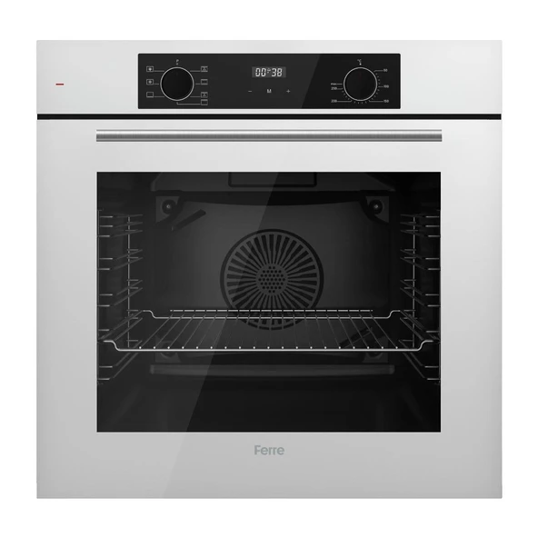 Ferre Flowart-Sılentart Serisi Beyaz Set (CS206-FA + QBL63CB +D078-SA) - Emaye Izgara - Resim 4