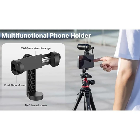 Ulanzi Ombra YING Travel Tripod Siyah - Resim 5