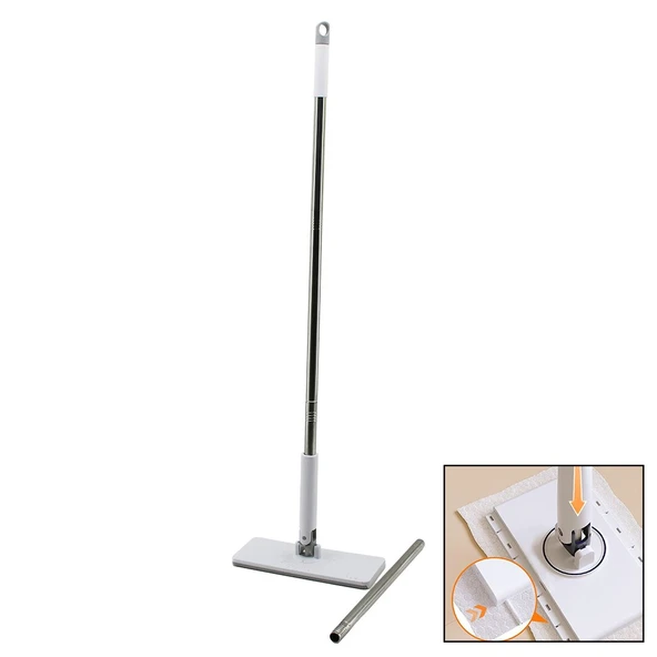 OTOMATİK BEZ DEĞİŞTİREN MOP SAP ÇEK=BEZ BIRAK - SAP İT=BEZ TUT 360° BAŞLIK=9.5X25CM- SAP:115CM (2818) ürün görseli 1