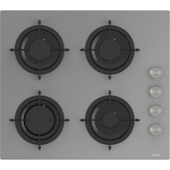 Ferre Soft Line Gri ankastre set ( QBL62CPR-CS208-D065 ) - Resim 3