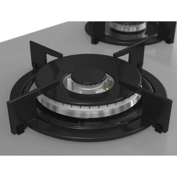 Ferre Rs Serisi Gri Cam  5 Gözlü Ankastre Set ( QBL62CPR-RS038-D065 ) - Resim 5