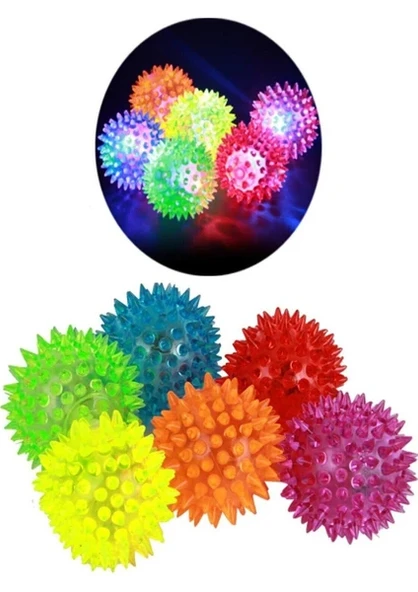 Kirpi Dikenli Işıklı Top - Resim 3