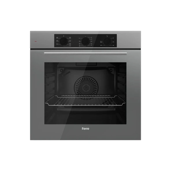 Ferre Ss Serisi Gri 5 Gözlü Ankastre Set ( QBL62CPR-SS038-D082 ) - Resim 4