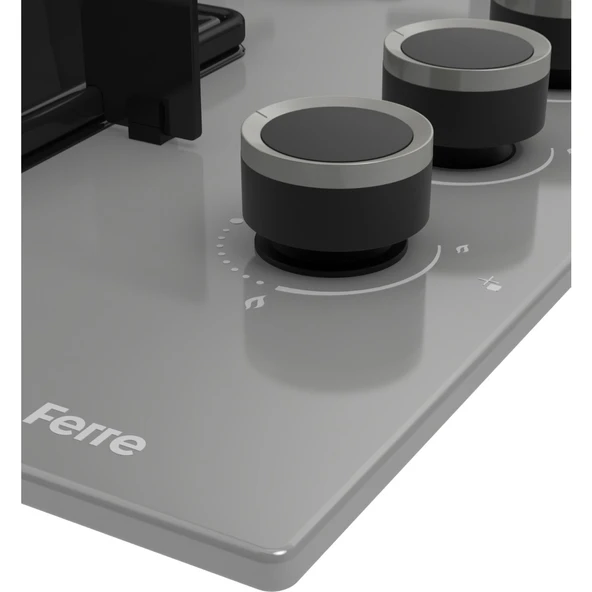 Ferre Elegant Line Gri Cam Ankastre Set ( QBL62CPR-SS208-D065 ) - Resim 5