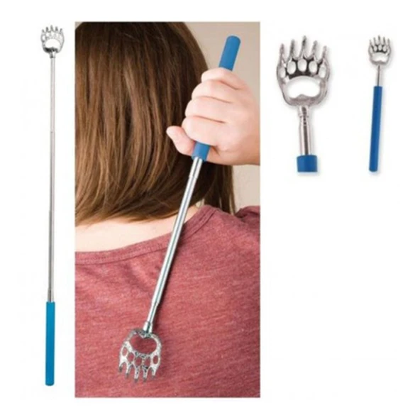 Pratik Kolay Teleskopik Metal Sırt Kaşıma Kaşağı Aleti Aparatı (2818) - Resim 2