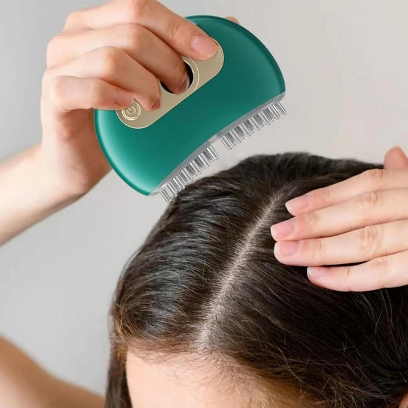 1 Adet Akıllı Elektrik Akımlı EMS Titreşimli Masaj Tarağı Kademeli Yüz Masaj Aleti Aparatı (2818) - Resim 3