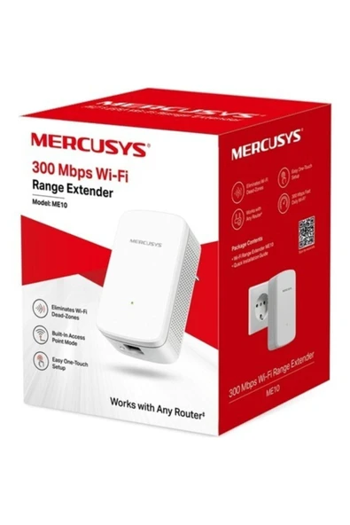 Mercusys Me10 300 Mbps Wi-fi Range Extender Evrensel Wifi Menzil Genişletici - 2