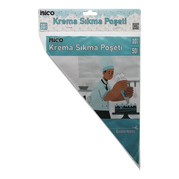 NAYLON 30CM 50PCS KREMA SIKMA  POŞETİ TORBASI (2818) ürün görseli 1