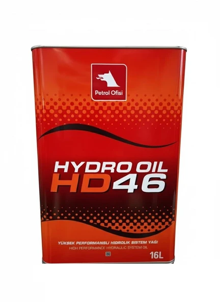 PETROL OFİSİ HYDRO OİL HD 46 TENEKE 16 LİTRE - HİDROLİK SİSTEM YAĞI ürün görseli