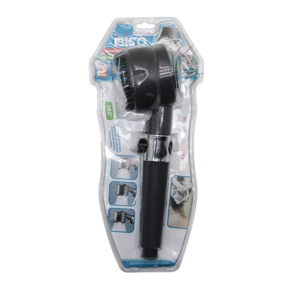 MASAJ UÇLU=ELASTİK SİLİKON  ULTRA DUŞ BAŞLIK  360 DERECE   3 MOD= FONKSİYONLU   SU STOP TUŞLU (2818) ürün görseli 1