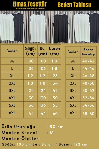 Kadın Tesettür Sıfır Kol Kurtarıcı İçlik Tunik - Resim 2