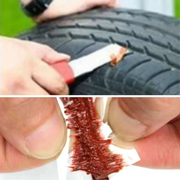 10 Adet Lastik Onarım İçin Lastik Tamir Fitili Yedek Lastik Fitili (2818) - Resim 2