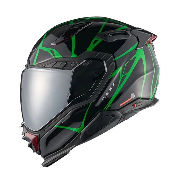 NEXX X.WST 3 B-SIDE SİYAH YEŞİL KASK