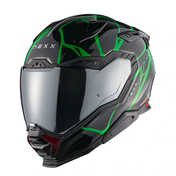 NEXX X.WST 3 B-SIDE SİYAH YEŞİL KASK - 2