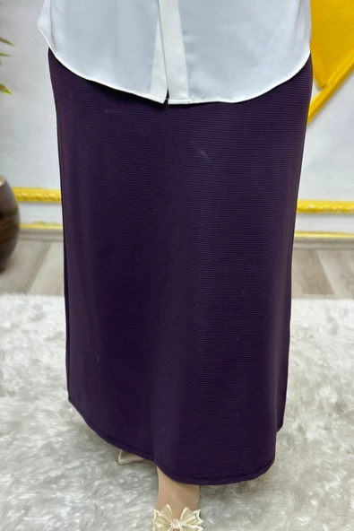 Kadın Tesettür Giyim Büyük Beden Ottoman Etek - Resim 6