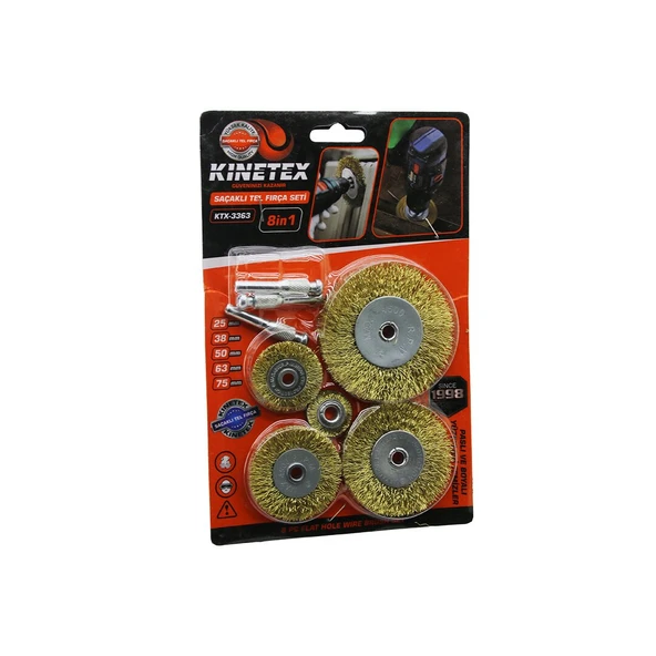 8IN1 SAÇAKLI TEL FIRÇA SETİ KTX-3363 (2818) ürün görseli 1