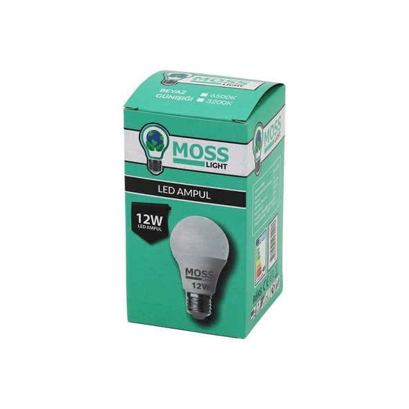 MOSS LIGHT  12W   BEYAZ  LED AMPUL  E27   960Lm   6500K (2818) ürün görseli