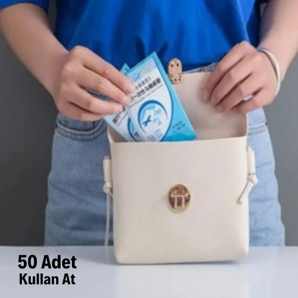 50 Adet Kullan At Pratik Kullanımlı Hijyenik Klozet Kapağı Poşeti (2818) - Resim 3