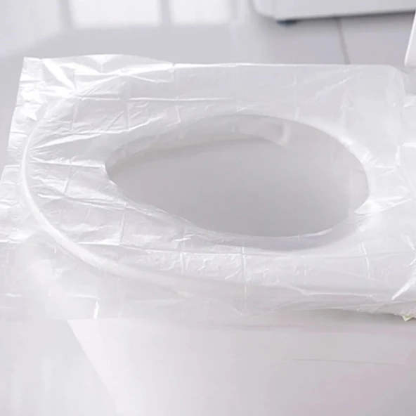 50 Adet Kullan At Pratik Kullanımlı Hijyenik Klozet Kapağı Poşeti (2818) - Resim 5