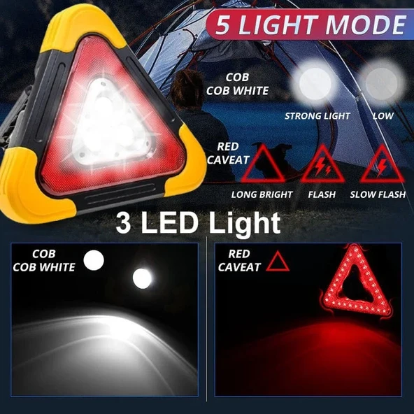 Hurry Bolt Şarjlı Cob Led Reflektör (2818)