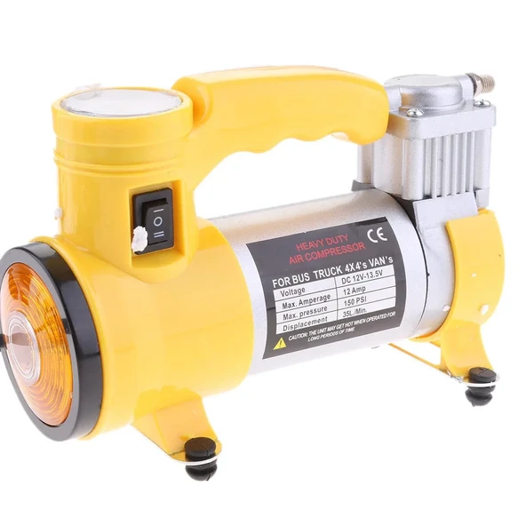 Oto Araba Lastik Şişirme Kompresörü Pompası Işıklı 150 Psı YAGE (2818) ürün görseli