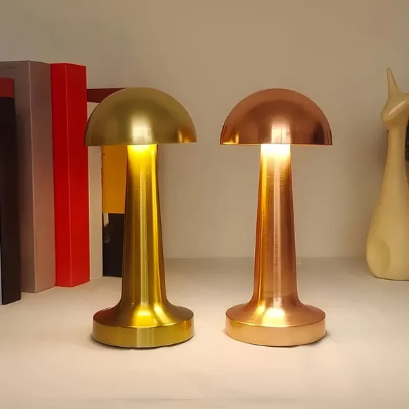 Şarjlı Masa Lambası Mantar Lamba (2818) - Resim 4