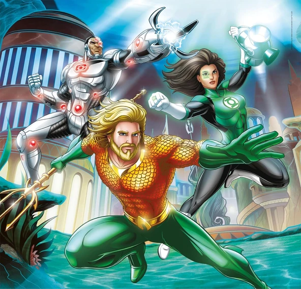 CLEMENTONI 25296 Super Kolor DC Justice League 3x48 Parça Puzzle - 4