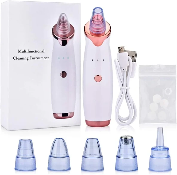 Şarjlı Siyah Nokta Temizleme Cihazı 5 Başlıklı (2818) - Resim 2