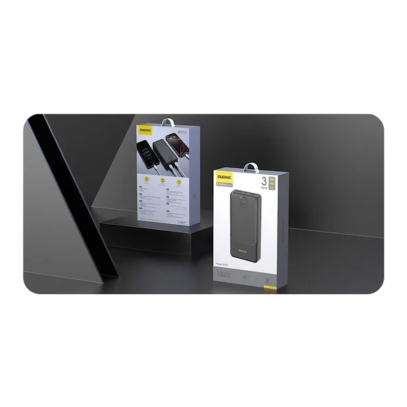 Powerbank Dudao K10Pro 2.4A 20000mAh 2 x USB-A - Siyah (2818) - Resim 3
