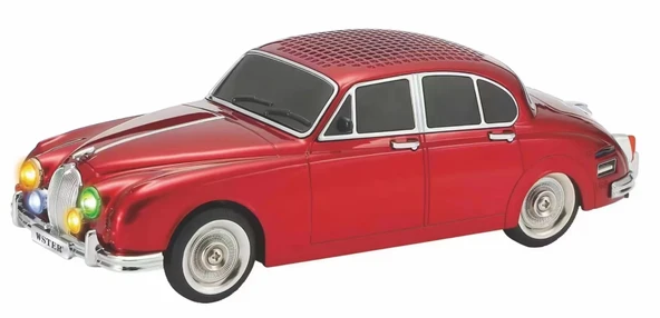 WS-596 Araba Görünümlü Kablosuz Bluetooth Hoparlör Siyah (2818) - Resim 4