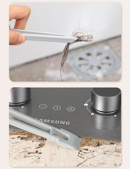 Döner Başlıklı Temizlik Fırçası Cımbızlı (2818) - Resim 4