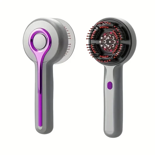 Çok Fonksiyonlu Elektrikli Saç Derisi Masaj Fırçası (2818) - Resim 3