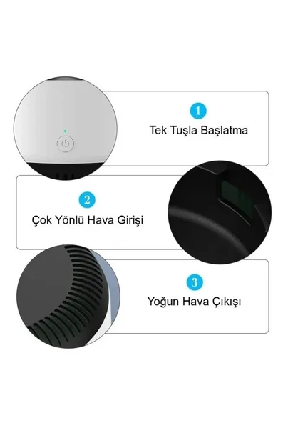 Hava Temizleyici Küllük HS-28 İç Mekan Ev Ofis Araba (2818) - Resim 5