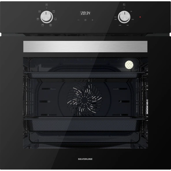 Silverline BO6502B02 - CS5335B01 - 3490 Oslo Siyah Ankastre Set - Resim 2