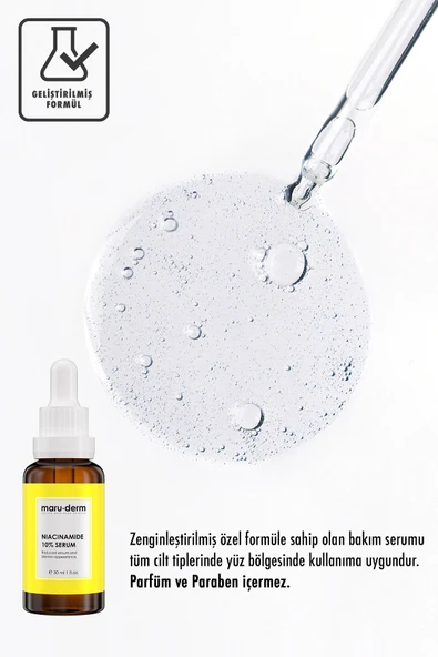 Niacinamide %10 + Hyalüronik Asit + Panthenol Cilt Bakım Serumu 30 Ml - Resim 3
