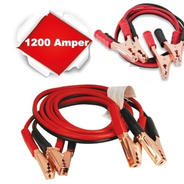 Akü Takviye Kablosu 1200 Amper (Taşıma Çantalı) (5224) - 2