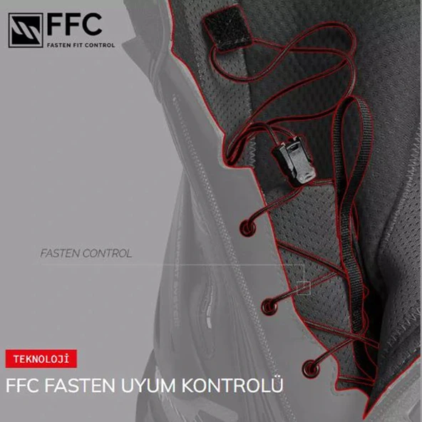 TCX RT-RACE ÇİZME SİYAH-GRİ - 9