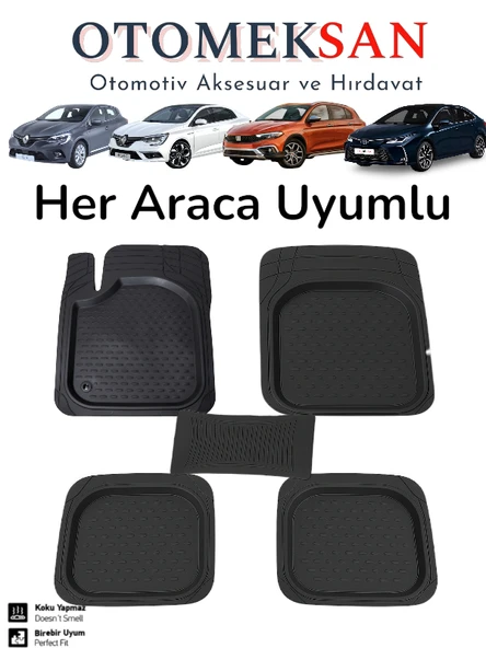 Universal 3D Kesilebilir Araç Paspası – Her Araca Uygun, Kaymaz, Su Geçirmez, Kolay Temizlenir 5 Par ürün görseli