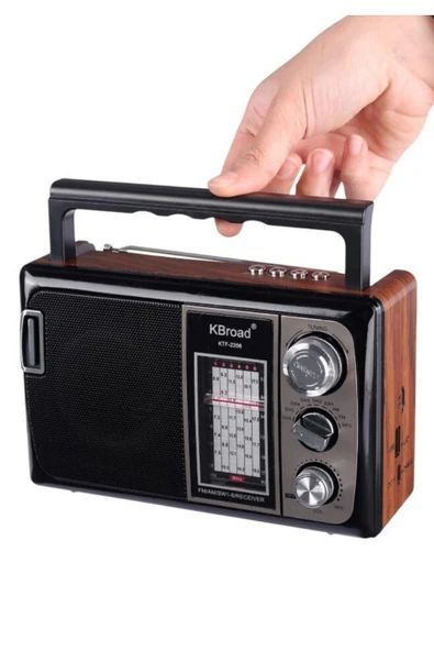 KBroad Ktf-2208 Nostalji Solar Enerjili Güneş Panelli Fm Radyo Şarj Edilebilir - 4