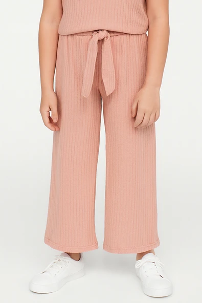 KIZ ÇOCUK PİJAMA ALTI BELİ LASTİKLİ RAHAT KALIP - Resim 10