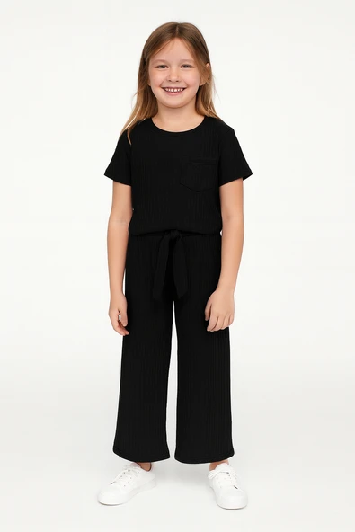 KIZ ÇOCUK PİJAMA ALTI BELİ LASTİKLİ RAHAT KALIP ürün görseli