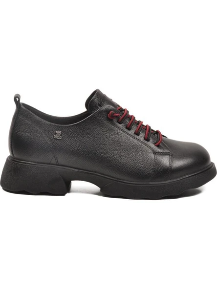 VENÜS 2553801K KALIN TOPUK KADIN DERİ AYAKKABI - Resim 7