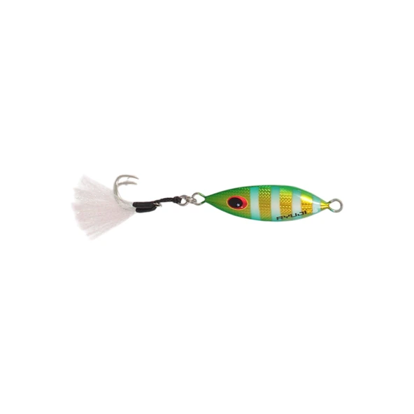 Ryuji Slow King 5,5cm 20gr Jig Yem Renk : Green Zebra Glow ürün görseli 1