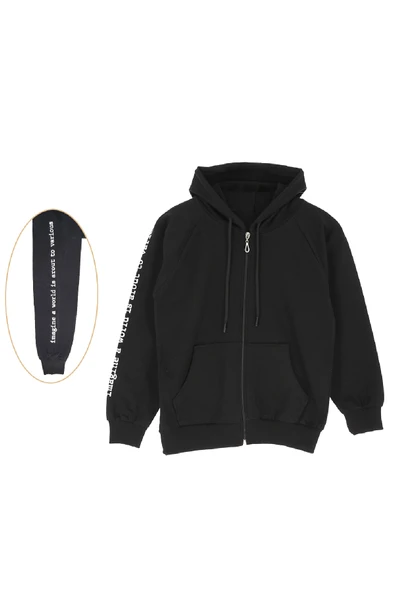 Kız Çocuk Hırka 2 İplik Fermuarlı Kapüşonlu 12-16 Yaş 12380 ürün görseli