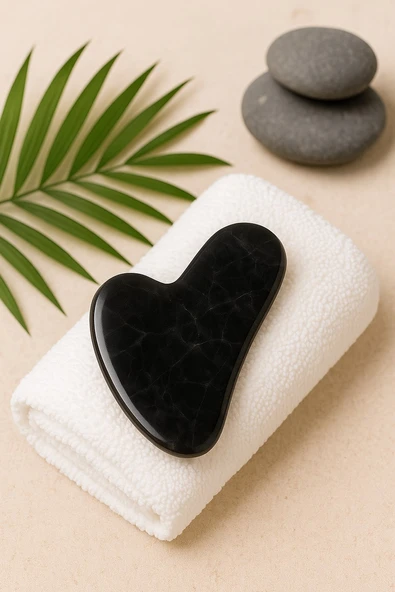 Oniks Taşı Gua Sha (Yüz Masaj Taşı) (58112) - Resim 2