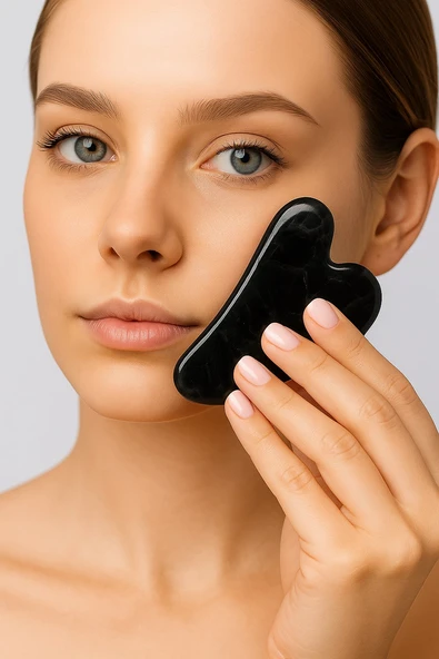 Oniks Taşı Gua Sha (Yüz Masaj Taşı) (58112) - Resim 3
