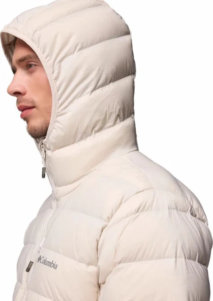 Columbia Drift Peak™ Stretch Down Hooded Jacket Bej Erkek Outdoor Mont WE1852 - Resim 3