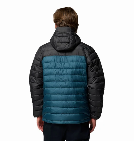 Columbia Powder Lite™ II Hooded Jacket Mavi Erkek Outdoor Mont WO6272 - Resim 2