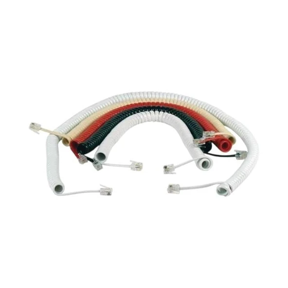 Telefon Spiral Kablo Krem ürün görseli 1